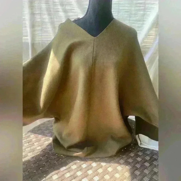 Zara Heavyweight Jersey Poncho Oversized Sz Small - Picture 4 of 5